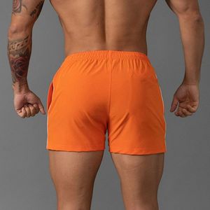 Shorts de Playa para Hombre, Negros, de Secado Rápido, con Cordón Ajustable, Ecológicos, con Franja Lateral de Color Degradado, Cintura Media, Tejido de Poliéster y Spandex - Product Image 4