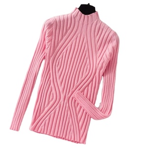 เสื้อสเวตเตอร์ถักแบบสวมหัวสำหรับผู้หญิงเสื้อสเวตเตอร์แขนยาวคอเต่าครึ่ง2025ฤดูใบไม้ร่วงฤดูหนาว - Product Image 6