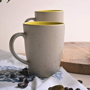 Juego de Café de Cerámica de 300 ml, Diseño Moderno y Lujoso, Ecológico, Duradero, Portátil, para Beber Té, de una Sola Pieza, Regalo de Oficina, Acabado Mate - Product Image 2