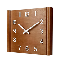 Horloge murale mécanique en bois avec affichage à aiguilles, grande décoration, cadeau idéal pour les salons, les chambres, les cafés - Retour à l'école