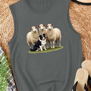 Chaleco casual para mujer Sheep and Border Collie - Product Image 3
