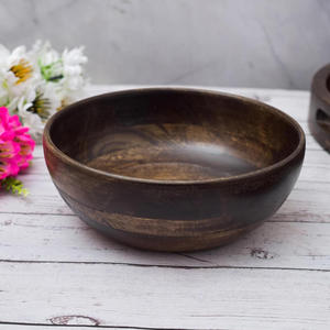 Bol en bois écologique fini à la main, magnifique, pour servir des fruits secs, des noix, des chocolats, des biscuits, des collations, style américain - Product Image 6