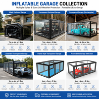 Abri de garage gonflable hermétique pour voiture, cabine de peinture automobile anti-poussière pour supercar, SUV, berline, stockage, réparation et retouche de véhicules