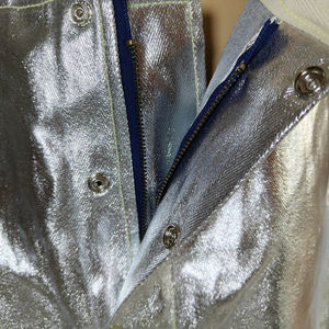 1000 degrés anti-température respirant anti-éclaboussures vêtements de travail salopette feuille d'aluminium aramide fendu vêtements de sécurité de protection - Product Image 4
