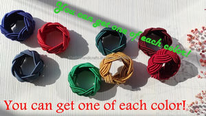 Juego único de servilleteros de perlas para mesa de comedor elegante, funciones de boda o decoración de celebración de fiesta - Product Image 5