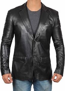 Veste en cuir véritable pour homme, personnalisée, nouvelle collection, style vintage gaufré, pour l'automne, en toile, vente en gros - Product Image 2