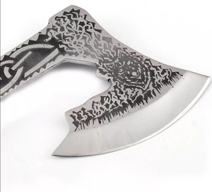 Hache tactique OEM 2026 à lame pleine en acier au carbone, gravée à l'acide, avec manche en résine fait main, taille personnalisable pour le camping et l'extérieur - Product Image 4