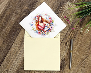 Nueva Tarjeta de Felicitación 3D Pop-up para el Día de la Madre con Impresión Digital y Offset, Estilo Vintage - Product Image 6