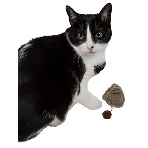 Juguete de Peluche para Gatos con Relleno de Hierba Gatera, Diseño de Gato con Pompones, para Entretenimiento Felino - Product Image 4