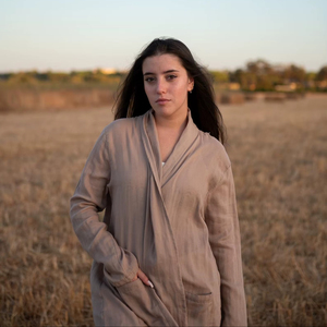 Oversized Cotton Jacket Beach Cover Up Relaxed Fit One Size Womens Casual Summer Kimono Style Cardigan <b>Boho</b> Loose Fit - Product Image 1