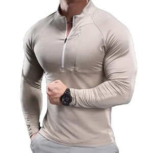 New <b>Men's</b> Sports <b>Gym</b> Fitness <b>Tops</b> Running Training Clothes Round Neck Quick-drying Breathable <b>Long</b>-<b>sleeved</b> T-shirt Autumn - Product Image 3