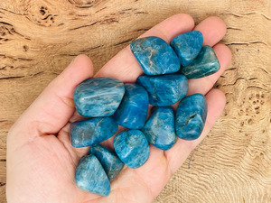 Piedras de Apatita Azul Natural Pulimentadas, Forma Irregular, Cristales a Granel, Proveedor de Decoración para el Hogar - Product Image 4