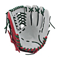 Guantes de béisbol de cuero genuino, equipo de béisbol para partido de Softball internacional, para adultos y jóvenes