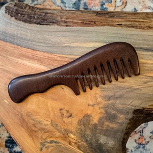 Precio de fábrica Peines de madera Bulk - Low MOQ para revendedores y marcas ecológicas - Product Image 1
