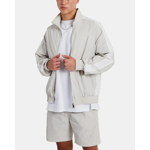 Wholesale Customized Unisex Windbreaker Shorts <b>Set</b> for Men Custom Color Nylon Polyester Custom Logo Embroidery Patchwork Design - Product Image 6