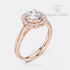 Bague de mariage ronde 1,00 carat, bijoux fins, certifiée IGI, or blanc 14 carats, diamant de laboratoire, bague de fiançailles et de mariage - Product Image 4