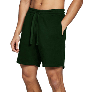 Fournisseurs en gros de shorts de sport pour hommes de qualité supérieure. Nouveaux shorts de jogging en molleton uni 100% coton pour hommes, pour l'été, avec logo. - Product Image 5