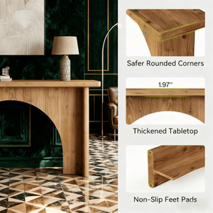 Consolle Lunga in Legno di Teak per Soggiorno, Tavolino Laterale per Casa, Appartamento, Hotel o Magazzino - Product Image 6