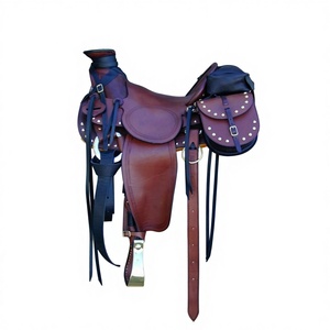 Selle de course en cuir véritable et bois, style anglais, durable, confortable et de haute qualité, pour chevaux australiens et européens, vente en gros - Product Image 1