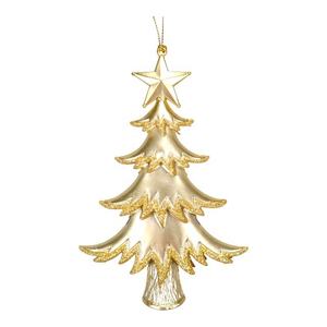 Hot <b>sale</b> Wholesale Luxury <b>Christmas</b> New Year Decoration Matt Pearlized Gold Plated Acrylic Angel Fairy <b>Tree</b> Snowflake Ornament - Product Image 4