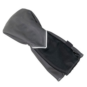 Housse de tête de club de golf en cuir Salva, cuir PU écologique, motif gaufré, couleur unie, durable, fermeture élastique auto-fixante - Product Image 2