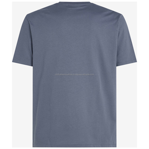 2025 alta calidad nuevo diseño Color sólido hombres camiseta logotipo personalizado 100% algodón Casual manga corta cuello redondo Camiseta para hombres - Product Image 3