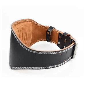 Ceinture de Soutien Professionnelle en Cuir Véritable pour Musculation et Haltérophilie avec Logo Personnalisé pour Équipement de Fitness - Product Image 2