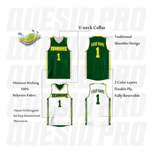 Maillots de basket-ball, vêtements de sport avec marque OEM, grossistes, vêtements de basket-ball respirants pour hommes, qualité supérieure, fournisseur en gros de tenues d'équipe - Product Image 2