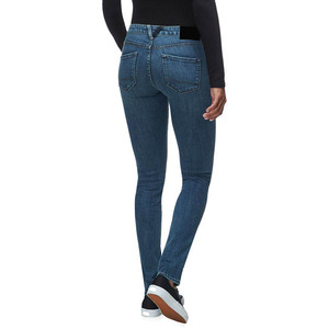 OEM Customized Summer Light Wash High Waist Vintage Dark Blue Women's Loose Straight Leg <b>Button</b> Denim <b>Jeans</b> - Product Image 2