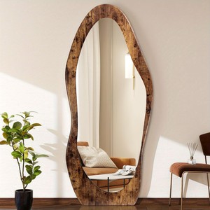 Espejos de pared de bambú y marcos de espejos de madera OEM personalizados al por mayor |   Aqdus Saleem India - Product Image 5
