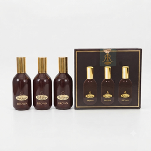 Set de Regalo de 3 Piezas de Perfume Real Luxury Eau De Parfum en Spray, Aroma Amaderado Marrón para Hombre - Product Image 5