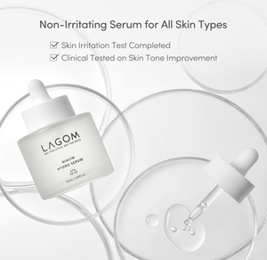 Sérum Hydro LAGOM à la Niacinamide Éclaircissant, Blanchissant, Minimisant les Pores, Contrôlant le Sébum, Hydratant, Anti-Âge pour Femmes à la Peau Terne - Product Image 5