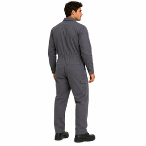 Custom Logo Mens Industrial Uniform Long Sleeve Cargo Pocket Workwear <b>Overall</b> Suit Protective Custom Mechanic Uniform - Product Image 4