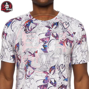 Camisetas de Cuello Redondo para Hombre, de Poliéster Estampado, al por Mayor, de la Más Alta Calidad, Ropa Casual para Exteriores, Camisetas Estampadas para Hombre - Product Image 3