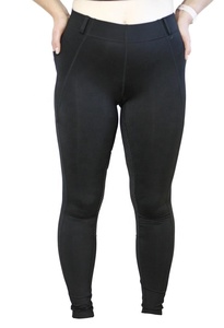 Plus Size Full Seat Nylon Jodhpur Horseback Equestrian Outfit Performance Riding Tights with Mobile <b>Phone</b> Pockets - Product Image 4