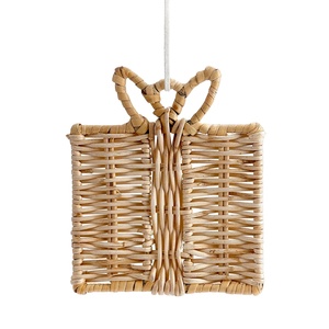 Top vente nouveau choix pas cher prix fait à la main en osier rotin décoration de noël pour noël suspendu arbre ornement du Vietnam - Product Image 1