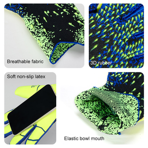 Gants de gardien de but professionnels, paume en latex, respirants, absorption des chocs, adhérence pour hommes, femmes, jeunes, football - Product Image 6