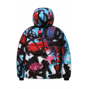 OEM Winter Streetwear High Quality Designer Puffer Jacket Custom Print <b>Pattern</b> Windproof Warm Down Bubble Jacket <b>For</b> Men - Product Image 3