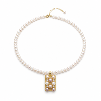Pendentif en perle, bijoux floraux en perles pour boutique de cadeaux, vente en gros