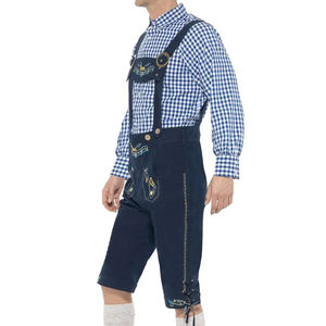 Lederhosen Bávaros para Hombre, Tallas Grandes, Diseño Sólido, Transpirables, Cómodos, Tradicionales Alemanes, de Cuero, Color y Logotipo Personalizables - Product Image 4