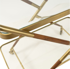 Foldable Glass <b>Side</b> <b>Table</b> Metal Frame End <b>Table</b> Space Saving Accent <b>Table</b> for Living Room Bedroom - Product Image 4