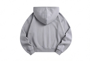 เสื้อฮู้ดซิปผ้าฝ้าย 100% ขายส่ง 500 GSM เสื้อฮู้ดซิปผู้ชาย เสื้อแจ็คเก็ตฮู้ดซิปพร้อมโลโก้สั่งทำสำหรับผู้ชาย - Product Image 2