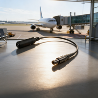 Câble de remplacement pour casque d'aviation Dynamic XLR Accessoires flexibles pour casque