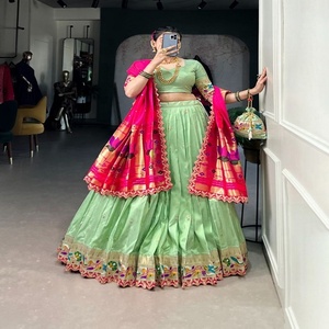 ชุดแต่งกายสำหรับงานแต่งงานและปาร์ตี้ lehanga choli dupatta สำหรับผู้หญิงดีไซน์ล่าสุด - Product Image 4