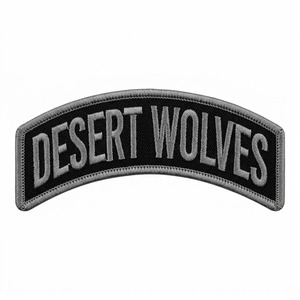 Patch brodé thermocollant personnalisé en tissu incurvé, style Rocker Biker, pour vêtements, vestes et gilets, vente en gros en vrac, collection Road Legends - Product Image 4