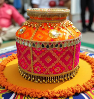 Nouvel Arrivage en Gros : Ensemble Jaggo Punjabi Vintage Fait Main, Écologique, en Matériaux de Haute Qualité – Articles de Décoration de Mariage Indien Kalash