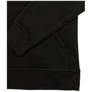Sweat-shirt à capuche noir pour homme, tricoté, manches classiques, couleur unie, style automne, non doublé, teint uni - Product Image 5