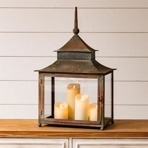 Faroles de Metal Decorativos Hechos a Mano, Personalizados para Interiores y Exteriores, Faroles de Piso Modernos Estilo Rústico, Faroles para Decoración de Eventos - Product Image 4