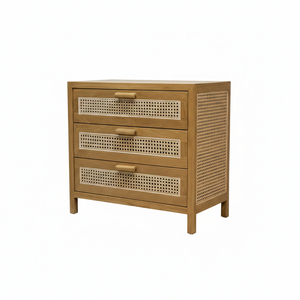 <b>Storage</b> Organizer Premium Teak Wood Scandinavian Style Dining Room Furniture Export Quality Lars Woven <b>Sideboard</b> Natural Finish - Product Image 2
