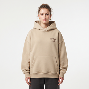 Sudadera con Capucha Extra Grande para Mujer, 100% Algodón, Transpirable, de Alta Calidad, al por Mayor, con Hombros Caídos y Bolsillo Tipo Canguro - Product Image 6